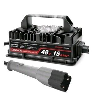 48V 15A Golf Cart Charger for Yamaha G29 & Drive 2, Fast Trickle Charge